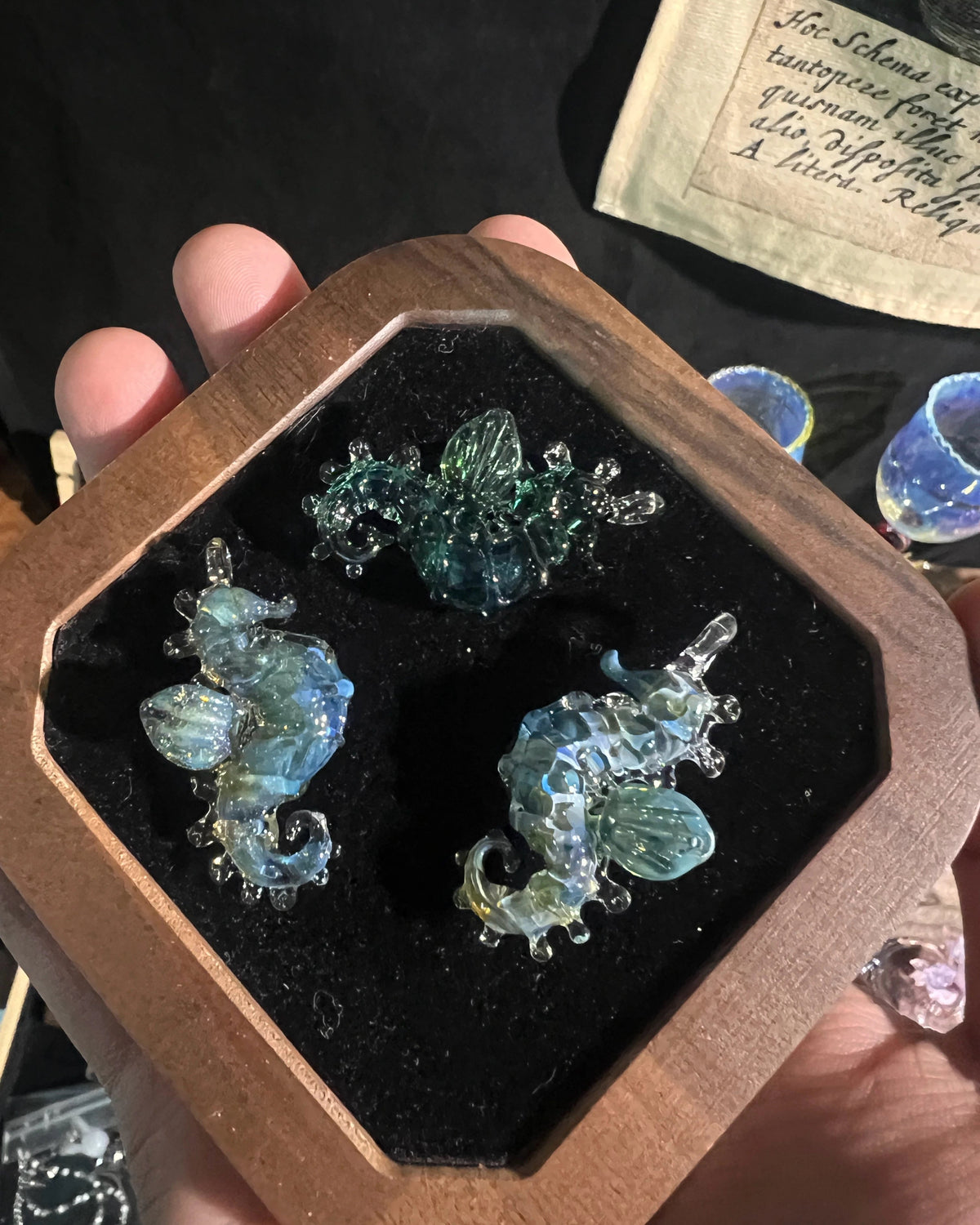 handmade lampwork glass seahorse pendant necklaces
