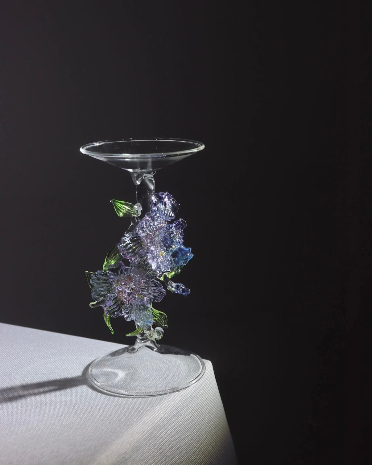 Purple Iris Candle Holder — Handmade Home Decor-AmberoOasis × SHIMENG拾梦