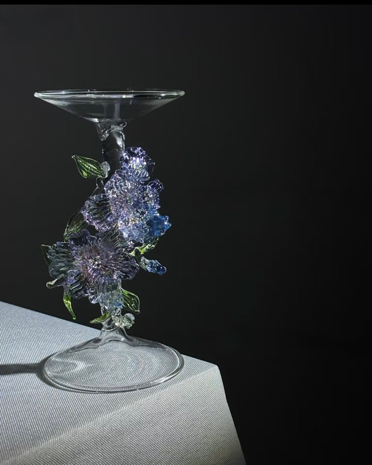 Purple Iris Candle Holder — Handmade Home Decor-AmberoOasis × SHIMENG拾梦