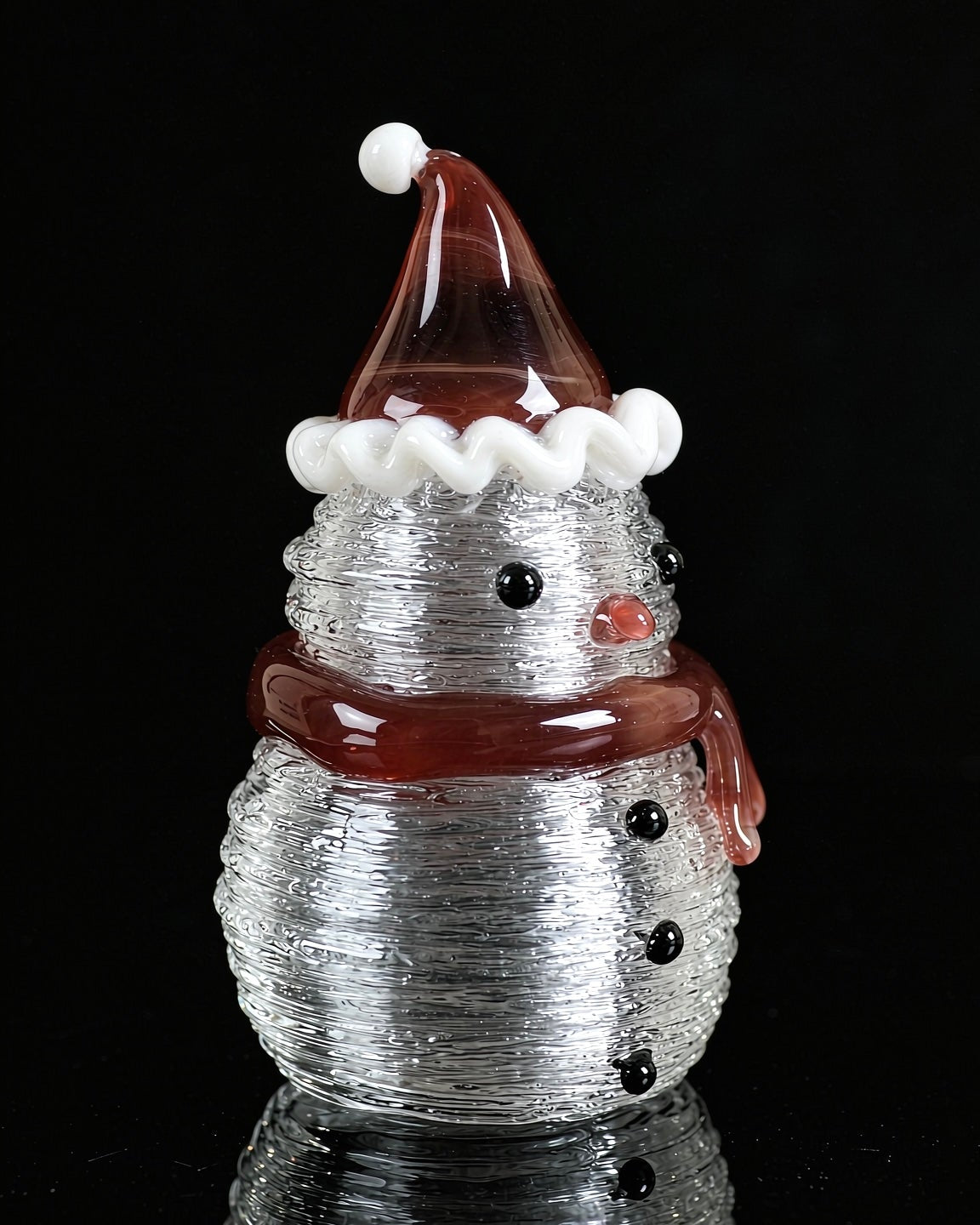 Lampworked Glass Snowman – Christmas decor, Christmas Gift