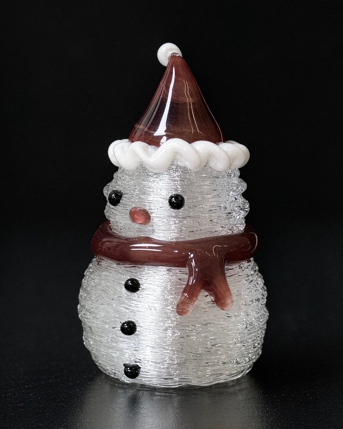Lampworked Glass Snowman – Christmas decor, Christmas Gift