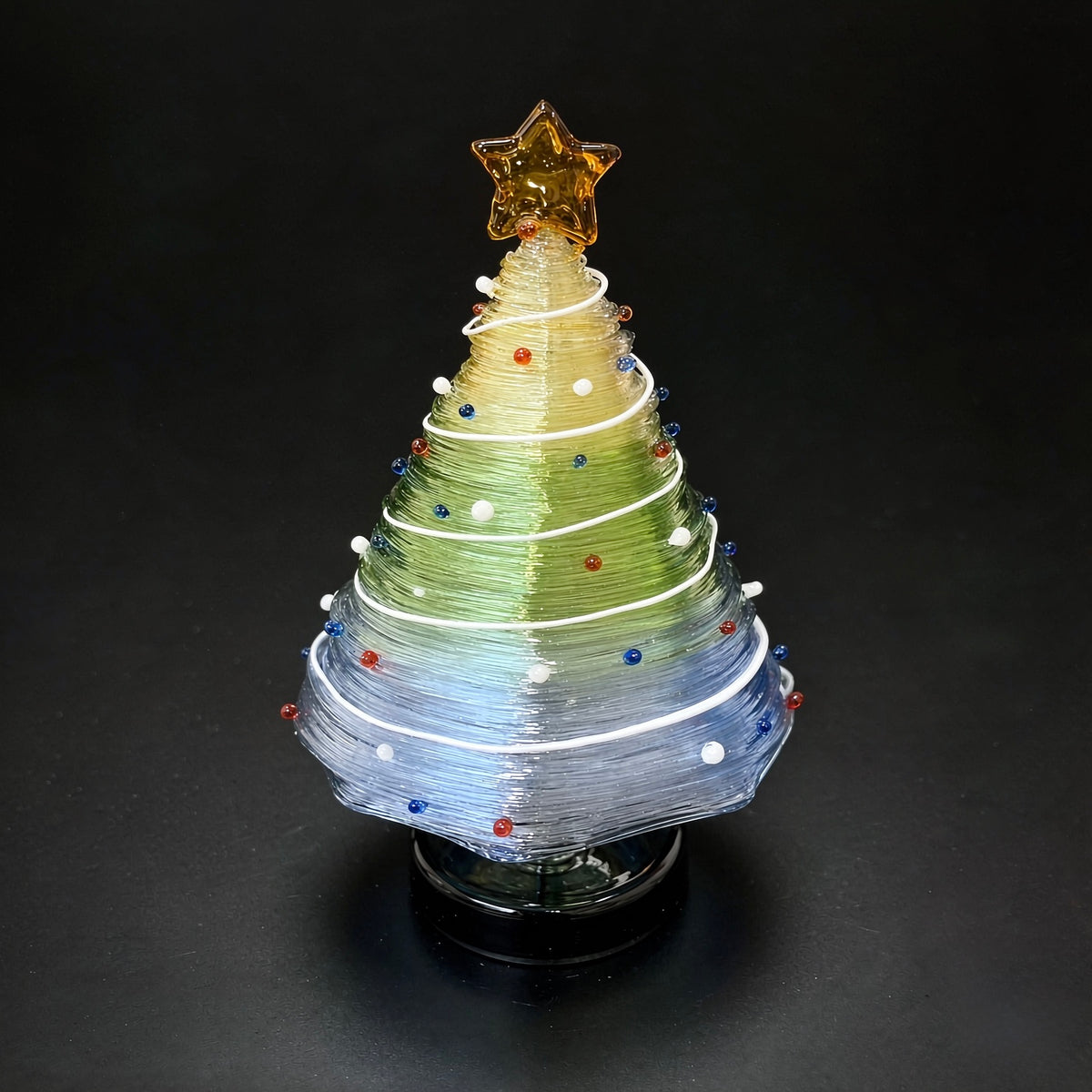 Ethereal holiday decor - Handblown lampwork glass Christmas tree for retail and wholesale